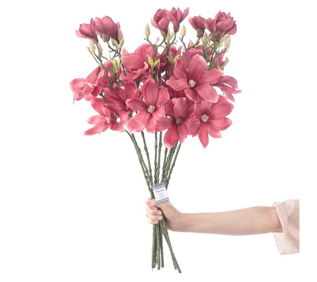 Kunstblume Kunstblumen künstliche Pflanzen Dekoration Orchidee, Tulpen, Peony, Magnolien, Lavendel, AmeliaHome, Höhe 69 cm von AmeliaHome
