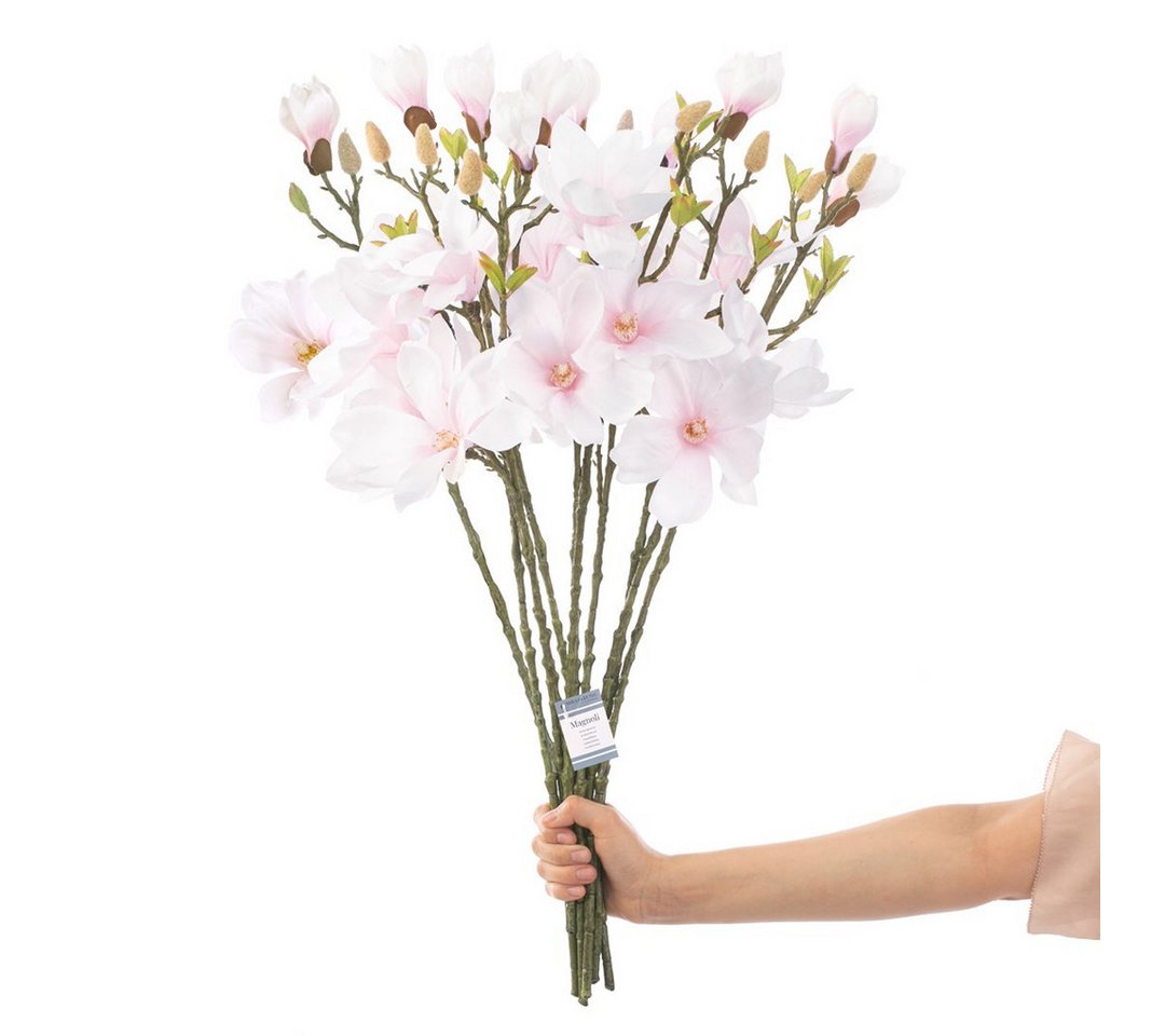 Kunstblume Kunstblumen künstliche Pflanzen Dekoration Orchidee, Tulpen, Peony, Magnolien, Lavendel, AmeliaHome, Höhe 69 cm von AmeliaHome