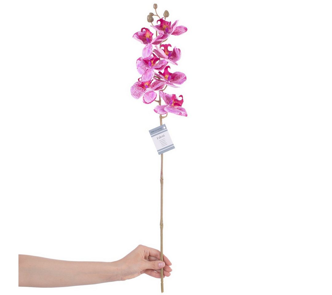 Kunstblume Kunstblumen künstliche Pflanzen Dekoration Orchidee, Tulpen, Peony, Magnolien, Lavendel, AmeliaHome, Höhe 76 cm von AmeliaHome