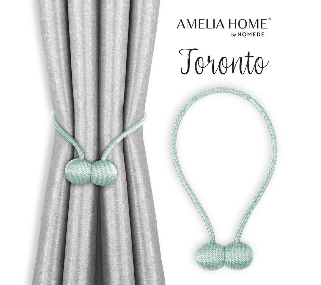 AmeliaHome Raffhalter Vorhang Gardinen Halter Raffhalter Magnetverschluss Abstrakt, Vorhang, Vorhänge, Gardinen, Dekoschal, (Set, 2-tlg., Sparpack), Magnetisch von AmeliaHome