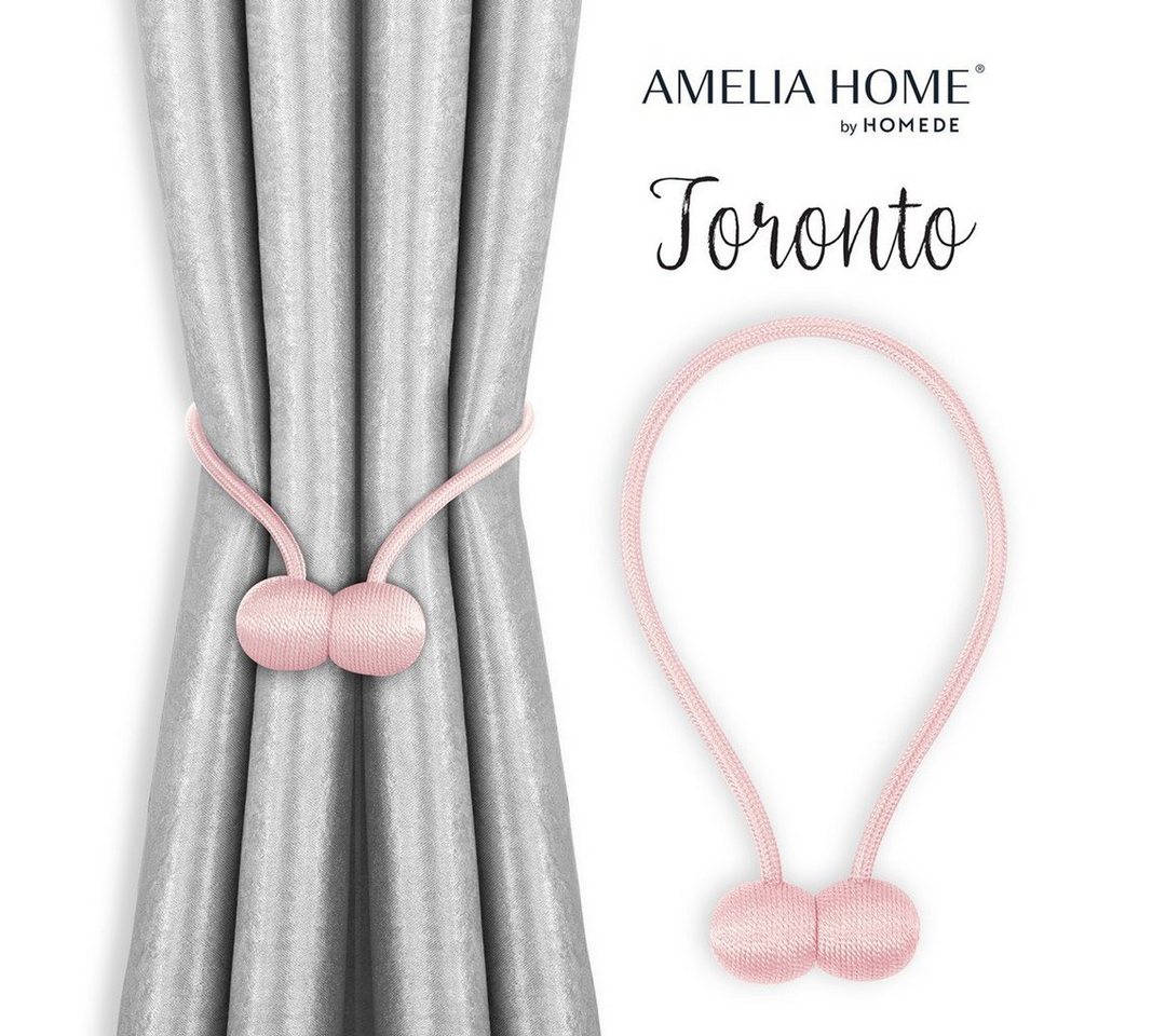 AmeliaHome Raffhalter Vorhang Gardinen Halter Raffhalter Magnetverschluss Abstrakt, Vorhang, Vorhänge, Gardinen, Dekoschal, (Set, 2-tlg., Sparpack), Magnetisch von AmeliaHome