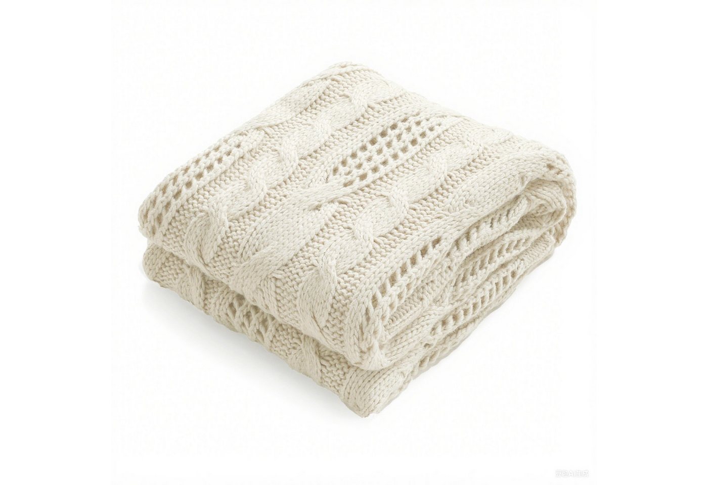Amélie Home Tagesdecke Lochmuster Decke, Chenille Decke, 127 cm x 152 cm, Wohndecke, Kuschelsack, ultraweiche warme Mikrofaserdecke von Amélie Home