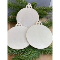 Holz Ornament Scheibe in Christbaumkugel Form | Rohling Kugel, Weihnachtsschmuck Holz Ornament Scheibe in Christbaumkugel Form | Rohling Kugel, Weihnachtsschmuck von AmelouaStoffe