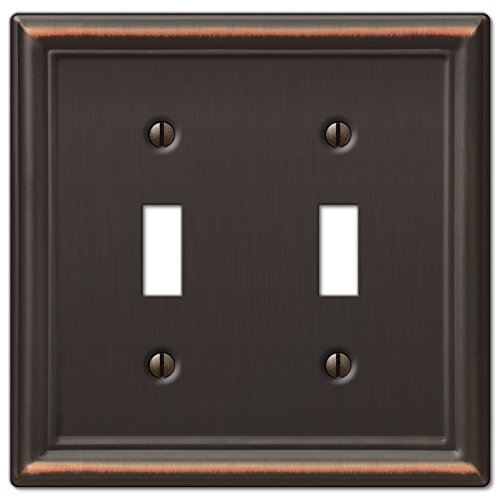 Amerelle 149TTDB Chelsea Wallplate, 2 Toggle, Aged Bronze von AMERELLE