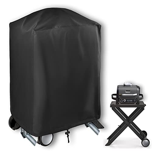 Amerbro Abdeckung für Ninja Woodfire Outdoor Grill – wasserdichte Grillabdeckung für Ninja OG701 Grill und Ständer – Anti-Fade & UV-beständig, strapazierfähiges 600D Oxford-Gewebe (nur Abdeckung, von Amerbro