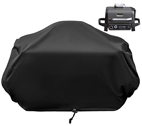 Amerbro Abdeckung kompatibel mit Ninja Woodfire Outdoor Grill - Heavy Duty 600D Oxford Stoff Grillabdeckung für Ninja Smoker Grill OG701 OG751 OG700 Serie von Amerbro