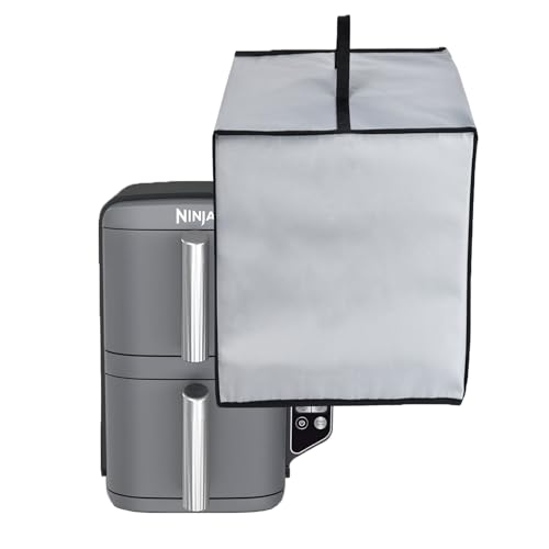 Amerbtech Air Fryer Cover Heat Resistant Waterproof Dustproof Protective Cover for Ninja Double Stack XL Oil Free Fryer SL400EU (Grey) von Amerbtech