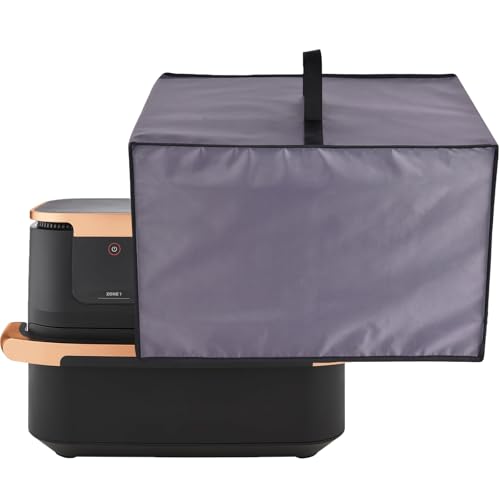 Amerbtech Luftfritteusen-Staubschutz, hitzebeständig, wasserdicht, Nylongewebe, Luftfritteusen-Abdeckung für Ninja Foodi MAX Dual Zone Luftfritteuse AF400UK/AF500UK (Dunkelviolett) von Amerbtech