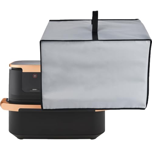 Amerbtech Luftfritteusen-Staubschutz, hitzebeständig, wasserdicht, Nylongewebe, Luftfritteusen-Abdeckung für Ninja Foodi MAX Dual Zone Luftfritteuse AF400UK/AF500UK (Grau) von Amerbtech