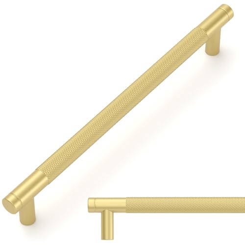 Amerdeco 10 Stück Mattes Gold Gerändelte Schrankgriffe 192mm Lochabstand, Aluminium Griffe für Küchenschränke & Möbelgriffe für Schubladen Amerdeco 10 Stück Mattes Gold Gerändelte Schrankgriffe 192mm Lochabstand, Aluminium Griffe für Küchenschränke & Möbelgriffe für Schubladen von Amerdeco
