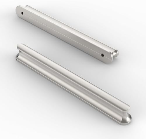 Amerdeco 10 Stück Möbelgriffe Gebürsteter Nickel 192mm Lochabstand Schubladen Griffe für Küchenschränke Schrankgriffe Schubladengriffe Türgriffe für Küchenschränke Kleiderschrank UK0049 von Amerdeco