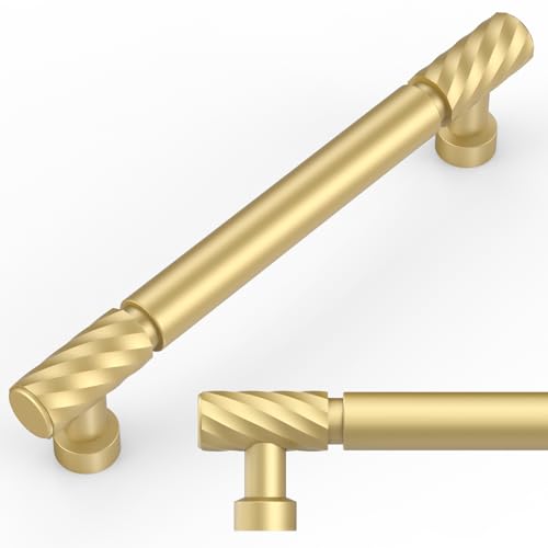 Amerdeco 10 Stück Möbelgriffe Gold Schrankgriffe Küchengriffe 128mm Lochabstand Schubladen Griffe Schubladengriffe Griffe für Küchenschränke Kleiderschrank UK0075 Amerdeco 10 Stück Möbelgriffe Gold Schrankgriffe Küchengriffe 128mm Lochabstand Schubladen Griffe Schubladengriffe Griffe für Küchenschränke Kleiderschrank UK0075 von Amerdeco