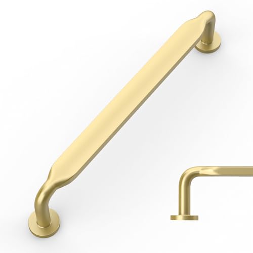 Amerdeco 10 Stück Möbelgriffe Antik Messing,128mm Lochabstand, Zinklegierung Schubladengriffe & Schrankgriffe für Küchenschränke & Kleiderschränke UK0071 von Amerdeco