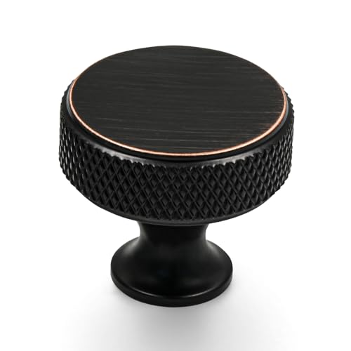 Amerdeco 10 Stück Möbelknöpfe Öl rieb Bronze Stangengriff Küchenbeschläge Schrankknöpfe für Schrank, Kleiderschrank, mit einem Schrauben UK0051 von Amerdeco