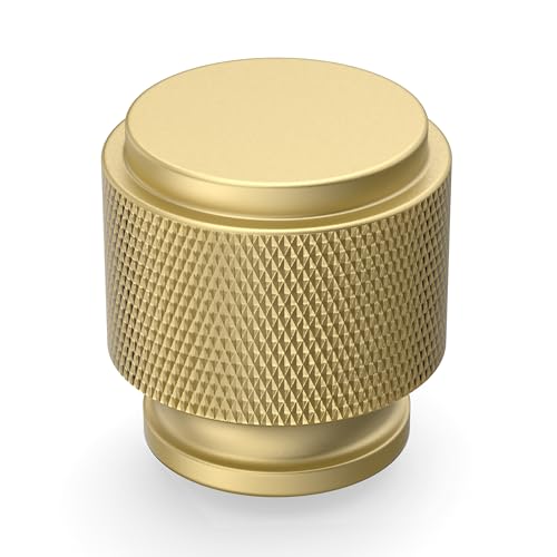Amerdeco 10 Stück Mattes Gold Möbelknöpfe Schrankknöpfe & Schubladenknöpfe für Schränke, Türen & Kommoden von Amerdeco