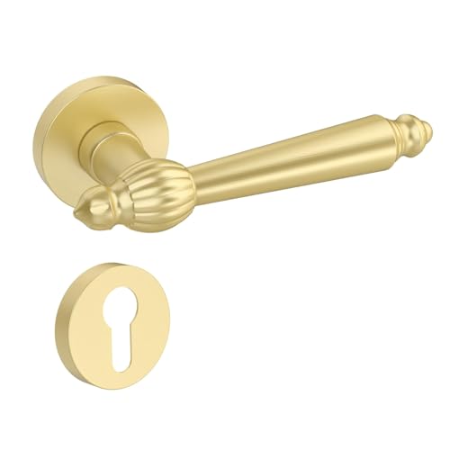 Amerdeco Türgriff Set aus Aluminiumlegierung Gold Türdrücker Innentüren türklinke drückergarnitur türbeschlag türdrücker Türbeschlag Drückergarnitur Zimmertüren UK0073 Amerdeco Türgriff Set aus Aluminiumlegierung Gold Türdrücker Innentüren türklinke drückergarnitur türbeschlag türdrücker Türbeschlag Drückergarnitur Zimmertüren UK0073 von Amerdeco