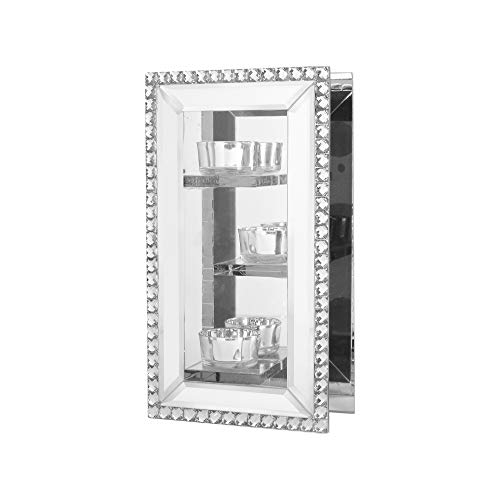 American Atelier Teelichthalter-Set – für Wohnzimmer, Schminktisch oder Kommode – Spiegel-Finish Jahrestag, Geburtstag oder Einzug, 14 x 25 cm, 3-teiliges Set American Atelier Teelichthalter-Set – für Wohnzimmer, Schminktisch oder Kommode – Spiegel-Finish Jahrestag, Geburtstag oder Einzug, 14 x 25 cm, 3-teiliges Set von American Atelier