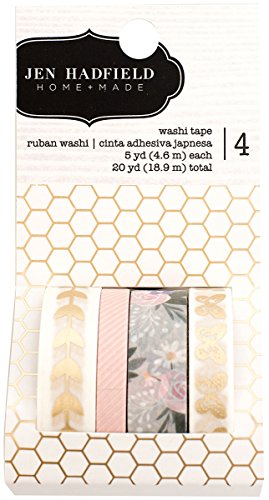 American Crafts Jen Hadfield Washi-Klebeband mit Herz-of-Homemotiv, Nicht zutreffend, Mehrfarbig, 6.35 x 10.92 x 3.7 cm von American Crafts