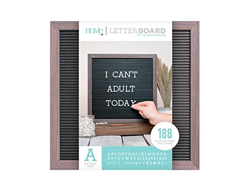 American Crafts sterben Schnitte mit A View letterboards, grau, 30,5 x 30,5 cm von American Crafts