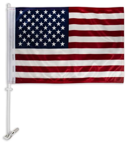 American Flag For Car Independence Day Flags Kit Bandera para Carros Window Clip Pole Mount Truck Rod Auto Accessories Decorations for 4th of Juli 911 USA Poster Sign Sports Fans Gift Patriotic Decor von American Flag For Car