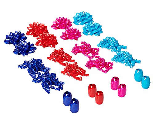 American Greetings Schleifen und Band für Geschenkverpackungen, Türkis, Fuchsia, Rot und Königsblau, 24 Stück American Greetings Schleifen und Band für Geschenkverpackungen, Türkis, Fuchsia, Rot und Königsblau, 24 Stück von American Greetings