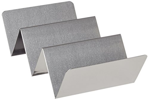 American Metalcraft TSH3 Edelstahl Taco-Halter 2-3 Fächer 10,2 x 20,3 cm silber von American Metalcraft