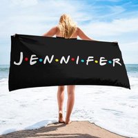 Personalisierte Freunde Strandtuch, Ihr Name Handtuch, Benutzerdefinierte Pool Cabana Handtücher, Junggesellinnen Strand Handtücher von AmericanMerch