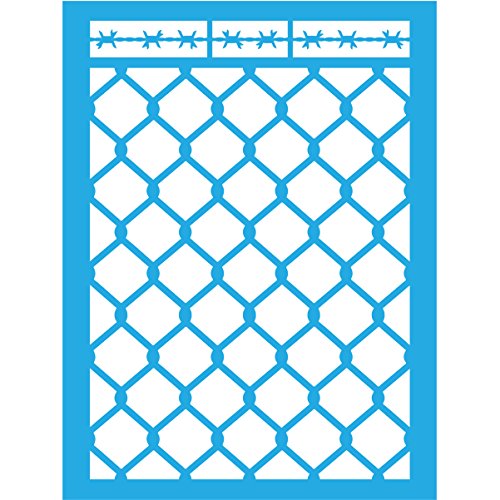 Americana Decor Fenced In Schablone, blau, 6 X 20,3 cm von Americana Decor