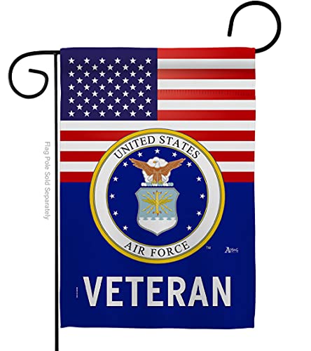 Americana Home & Garden US Air Veteran Gartenflagge Streitkräfte USAF United State American Military Pensionhaus Dekoration Banner kleines Hof Geschenk doppelseitig, 33 x 47 cm, hergestellt in den USA 33 x 47 cm Americana Home & Garden US Air Veteran Gartenflagge Streitkräfte USAF United State American Military Pensionhaus Dekoration Banner kleines Hof Geschenk doppelseitig, 33 x 47 cm, hergestellt in den USA 33 x 47 cm von Americana Home & Garden