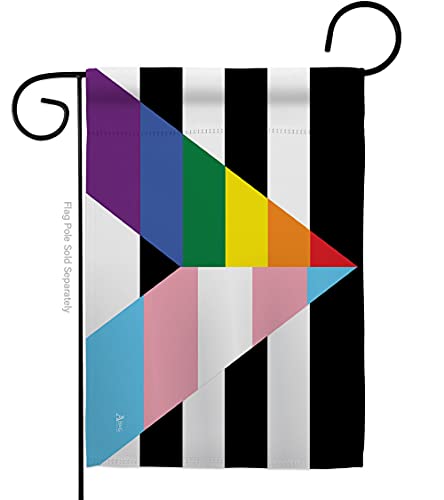 LGBTQ Pride Month Flag Gay Trans Straight Ally Garden Decorations Home Decor Gifts Small Rainbow Bandera Indoor Banner 4. Juli Patriotische Dekoration Outdoor Bisexuell Pansexuell Transgender Rasen von Americana Home & Garden