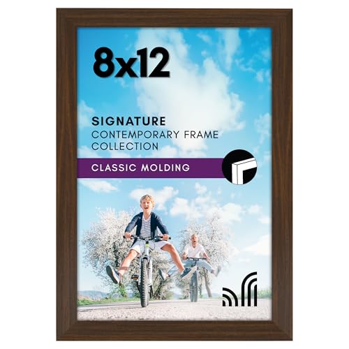 Americanflat Bilderrahmen, 20,3 x 30,5 cm, Walnuss mit bruchfestem Glas, horizontale und vertikale Formate für Wand und Tischplatte Americanflat Bilderrahmen, 20,3 x 30,5 cm, Walnuss mit bruchfestem Glas, horizontale und vertikale Formate für Wand und Tischplatte von Americanflat