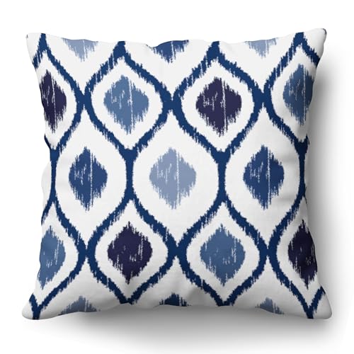 Americanflat Dekokissen mit eingenähtem Einsatz, dekoratives Kissen mit vorinstalliertem Bezug, weiches und strapazierfähiges Kissen für Bett oder Sofa, Polyester, Blau Americanflat Dekokissen mit eingenähtem Einsatz, dekoratives Kissen mit vorinstalliertem Bezug, weiches und strapazierfähiges Kissen für Bett oder Sofa, Polyester, Blau von Americanflat