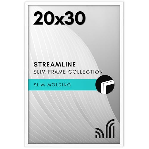 Americanflat Posterrahmen 50,8 x 76,2 cm in Weiß – dünner Rahmen mit poliertem Plexiglas – Wand-Bilderrahmen mit Befestigungsmaterial zum Aufhängen für horizontales oder vertikales Anzeigeformat Americanflat Posterrahmen 50,8 x 76,2 cm in Weiß – dünner Rahmen mit poliertem Plexiglas – Wand-Bilderrahmen mit Befestigungsmaterial zum Aufhängen für horizontales oder vertikales Anzeigeformat von Americanflat