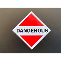 Gefährliche Sticker Vinyl Aufkleber 3"T X 3"W Indoor Outdoor Achtung Hochspannung Gefahr Sicherheitsschild | Ps102 von AmericangarageByJoy
