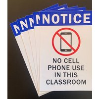 Hinweis - Keine Handynutzung in Diesem Klassenzimmer Sticker Vinyl Aufkleber | 5 Pack 6" X 4" Safety Compliance | X5Ps150 Hinweis - Keine Handynutzung in Diesem Klassenzimmer Sticker Vinyl Aufkleber | 5 Pack 6" X 4" Safety Compliance | X5Ps150 von AmericangarageByJoy