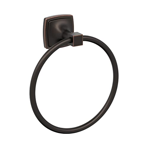 Amerock BH36092ORB | ölgeriebener Bronze-Handtuchring | 192 mm Länge Handtuchhalter | Statur | Handtuchhalter für Badezimmerwand | Kleiner Küchenhandtuchhalter | Badzubehör von Amerock