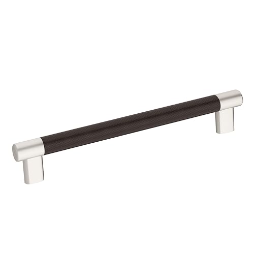 Amerock BP36562G10ORB Esquire-Schrankzug, 203 mm von Mitte zu Mitte, satiniertes Nickel/ölgeriebene Bronze Amerock BP36562G10ORB Esquire-Schrankzug, 203 mm von Mitte zu Mitte, satiniertes Nickel/ölgeriebene Bronze von Amerock