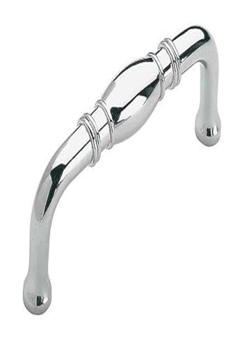 Amerock Corp BP5301326 245WPB Pull with Plastic Insert, 3-3/8", Polished Chrome von Amerock