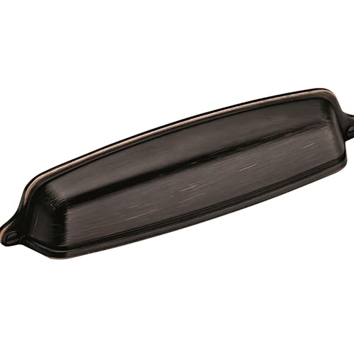 Amerock | Schrank-Tassenzug | ölgeriebene Bronze | 128 mm Mitte zu Mitte | Statur | 10 Stück | Schubladengriff | Schubladengriff | Schrank-Hardware von Amerock