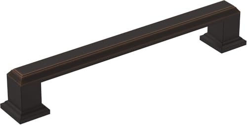 Amerock | Schrankgriff | ölgeriebene Bronze | 128 mm Mitte zu Mitte | Termin | 1 Packung | Schubladengriff | Schrankgriff | Schrankbeschläge von Amerock