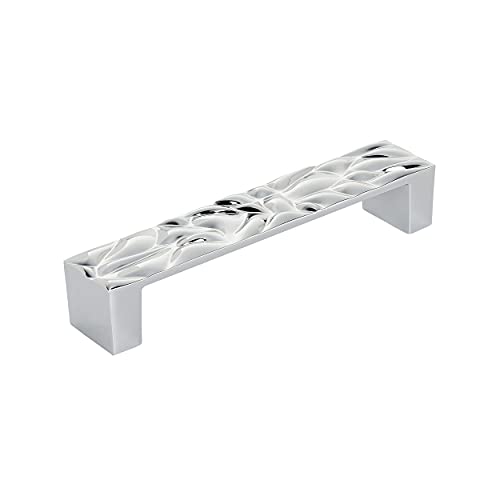 Amerock | Schrankgriff | poliertes Chrom | 128 mm Mitte zu Mitte | Calathea | 1 Packung | Schubladengriff | Schubladengriff | Schrankbeschläge von Amerock