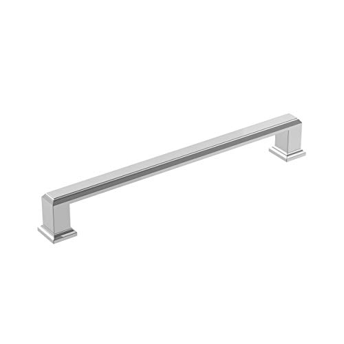 Amerock | Schrankgriff | poliertes Chrom | 192 mm Mitte zu Mitte | Termin | 1 Packung | Schubladengriff | Schrankgriff | Schrankbeschläge von Amerock