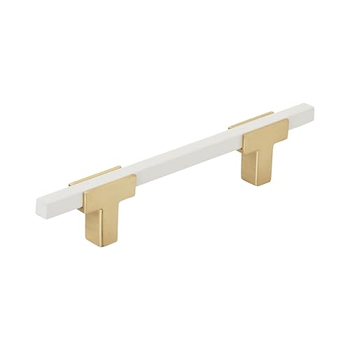 Amerock | Schrankzug | Gold gebürstet | 96 mm Mitte zu Mitte | Urbanit | 1 Packung | Schubladengriff | Schubladengriff | Schrankbeschläge von Amerock