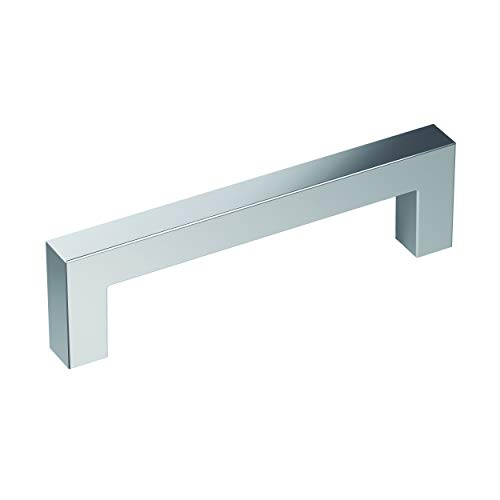 Amerock | Schrankzug | poliertes Chrom | 96 mm von Mitte zu Mitte | Denkmal | 1 Packung | Schubladengriff | Schrank-Hardware von Amerock