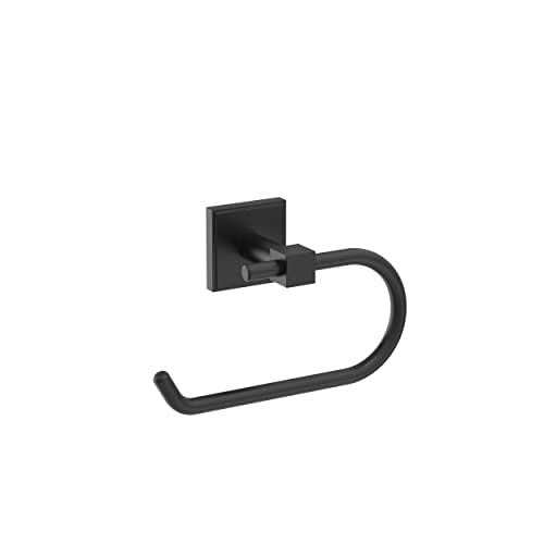 Amerock | Toilettenpapierhalter | Mattschwarz | Termin | Einzelpfosten Taschentuchhalter | Badzubehör | Badezimmerzubehör von Amerock