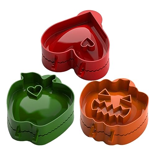 3 Stück Mini Handkuchenformen - Herbst Kürbis Herz, Und Apfel Pie Maker Kuchenformen | Mini Pocket Pie Mold Teigpresse Form Werkzeug Für Weihnachten Backen Dekoration Pie Teig Presse Pocket Pie Old von Amesor