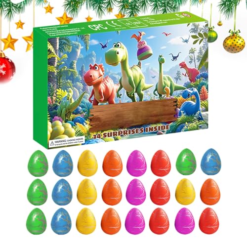 Amesor Adventskalender - 24 Türchen Mit Spielzeug Überraschungen,Mit Tierfiguren & Eiern Als Nikolausstiefel Füllung Für Zuhause Schule Familienzeit von Amesor
