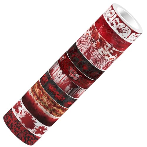 Amesor Halloween Aufkleber | Transparenter Halloween Wandtattoo Rolle - 5M Blutig Haftende Scrapbooking Aufkleber Für Kinder Erwachsene Gläser Tassen Computer Laptops Türen Und Basteln Amesor Halloween Aufkleber | Transparenter Halloween Wandtattoo Rolle - 5M Blutig Haftende Scrapbooking Aufkleber Für Kinder Erwachsene Gläser Tassen Computer Laptops Türen Und Basteln von Amesor