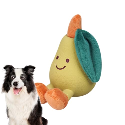 Amesor Hundespielzeug Plüsch | Interaktive Frucht Hundekauspielzeuge mit Quietschfunktion - Knisterndes Niedliches Haustierzubehör Interaktives Stofftier Für Große Mittelkleine Welpen Training von Amesor