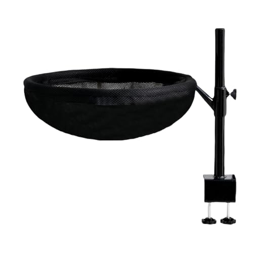 Amesor Katzen Schreibtisch Bett - Indoor Katzenschlafplatz Schreibtischliege | Verstellbarer 360° Drehbarer Möbelhängesessel Mit Abnehmbarem Waschbarem Bezug von Amesor